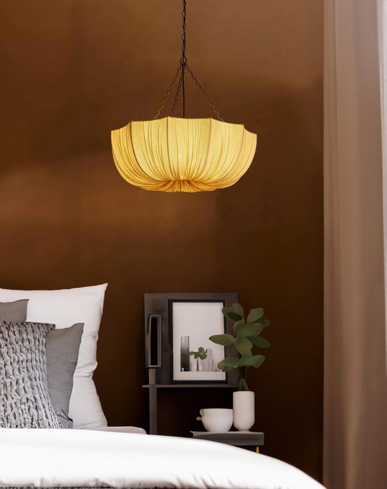 High Quality Umbrella Cotton Hanging Lamp Pendant Light for Living Room