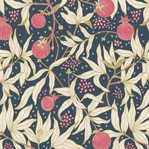 Dancing Pomegranates | half yard | Art Gallery Fabric | Premium Quilting Cotton