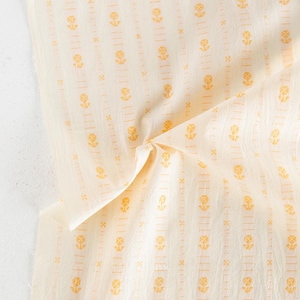 Hilde Floral in Goldenrod | half yard | Fableism | Woven Fabric