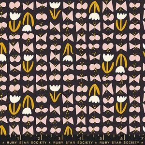 Butterfly in Soft Black | | Bird is the Word Collection | Ruby Star Society | half yard