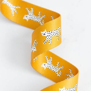 Webbing Snow Leopards 1.5&quot;  | by the half yard  | Rashida Coleman Hale