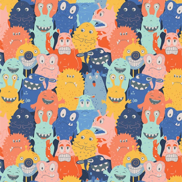 Monster Parade | half yard | Monsterville | Art Gallery Fabrics