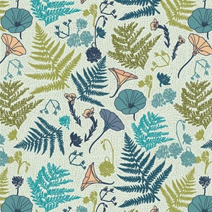 Coastline Flora Cool | Half Yard | Art Gallery Fabric