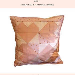 Hearts All Around Mini Quilt Pattern -PDF | Valentine Quilt Pattern | Beginner Friendly Sewing Pattern