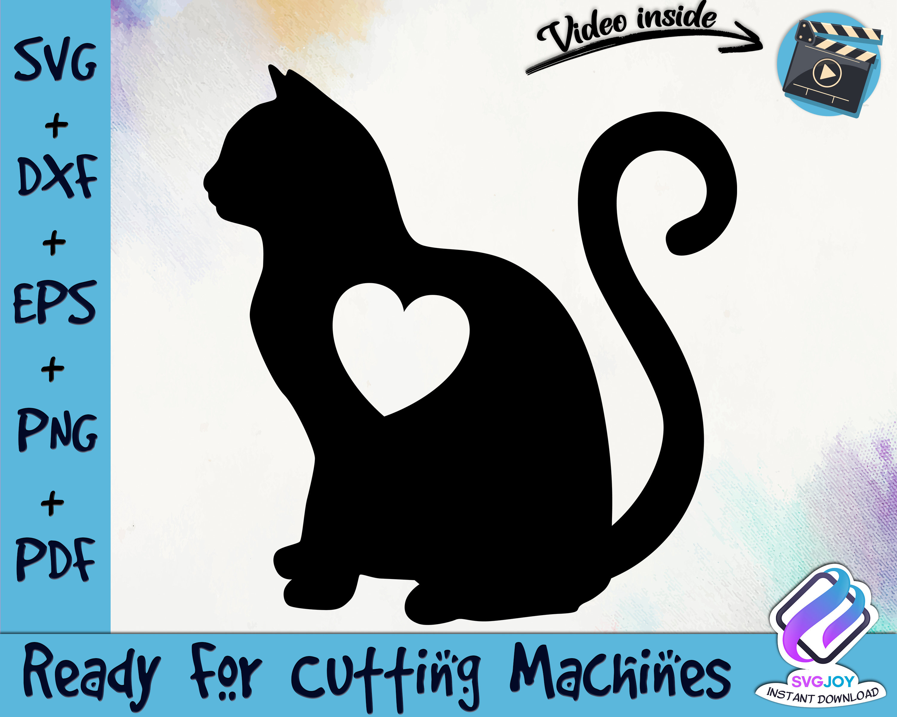 Cat Svg Svg Files for Cricut Cat Clipart Printable Art - Etsy UK