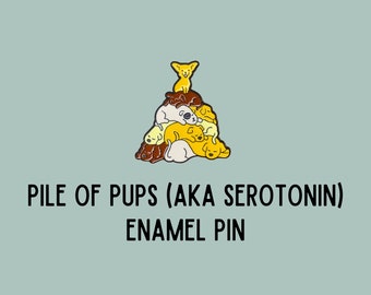 Puppy Pile | Dog Lover Pin, Cute Dog Pin, Fur baby, pet parent, dog pin