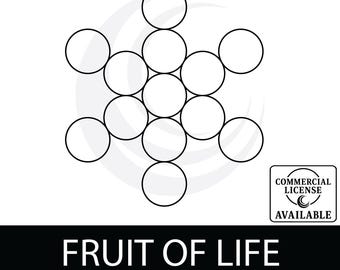 Fruit of Life Sacred Geometry SVG, Laser Cut Files (Digital Download)