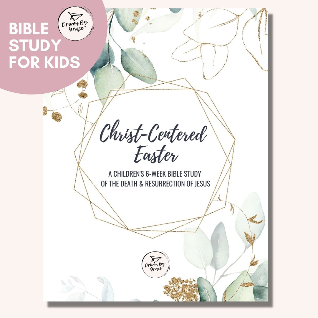 Easter bible study for kids pdf download etsy
