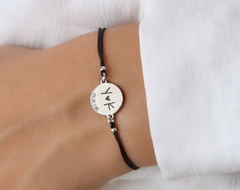 Disc eingeschrieben Armband, personalisierter Schmuck, kundenspezifischer Schmuck, Bettelarmband, Disc-Armband, Bettelarmband