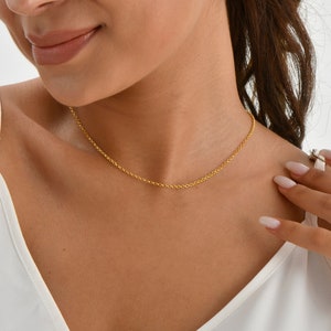 Dick zu dünn Doc Kette, Doc Kette, Halskette, Goldschmuck, Schmuck Geschenk Valentinstag Geschenk