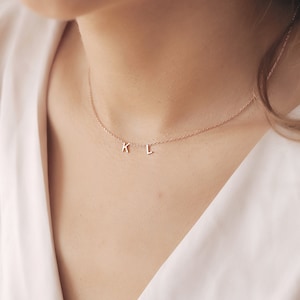 Dainty Custom Letter Necklace - Letter Choker Necklace - Custom Name Necklace - Name Choker Necklace - Christmas Gift