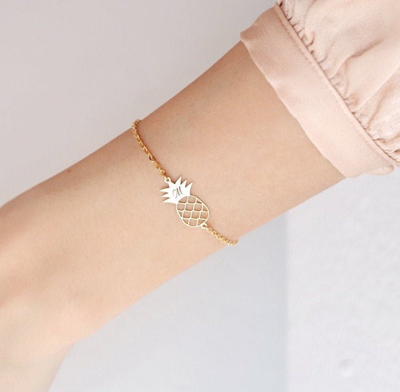 Personalized Gold Letter Bracelet Valentine Giftdouble 