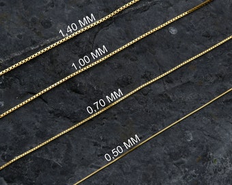 925 Sterling Silber Box Halskette, zierlicher Anhänger, Geschenk für Sie, Valentinstag Geschenk