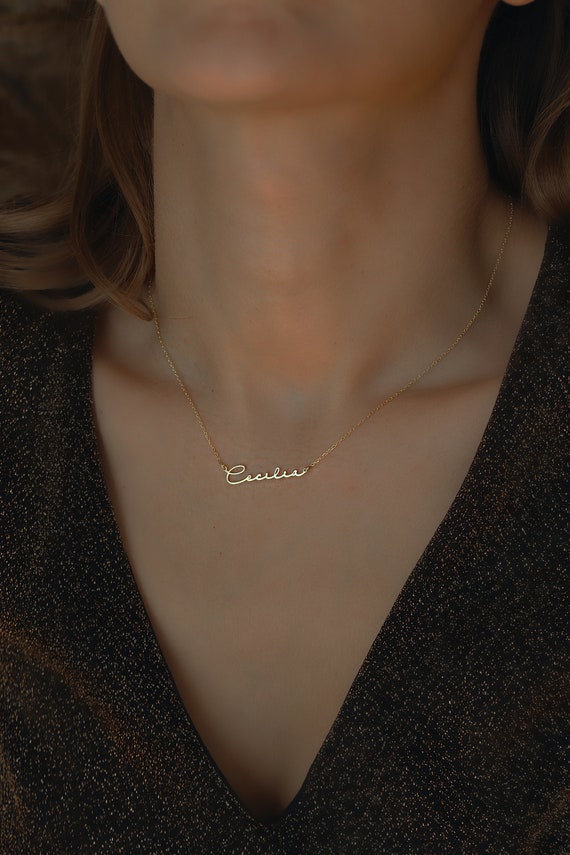 Name Necklace Tiny Gift stylish Gift 