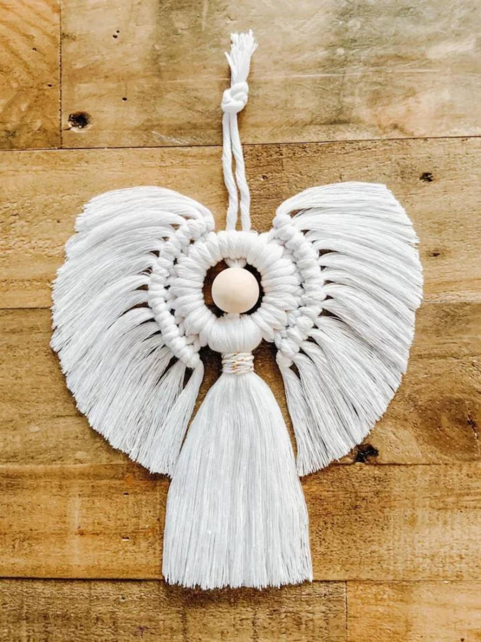 Macrame Angel Macrame Ornament Macrame Christmas Anel Bedroom Etsy UK