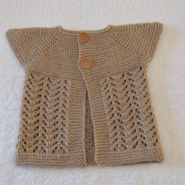 Joli gilet, Coloris Lin, neuf pour petite fille 3/6 mois