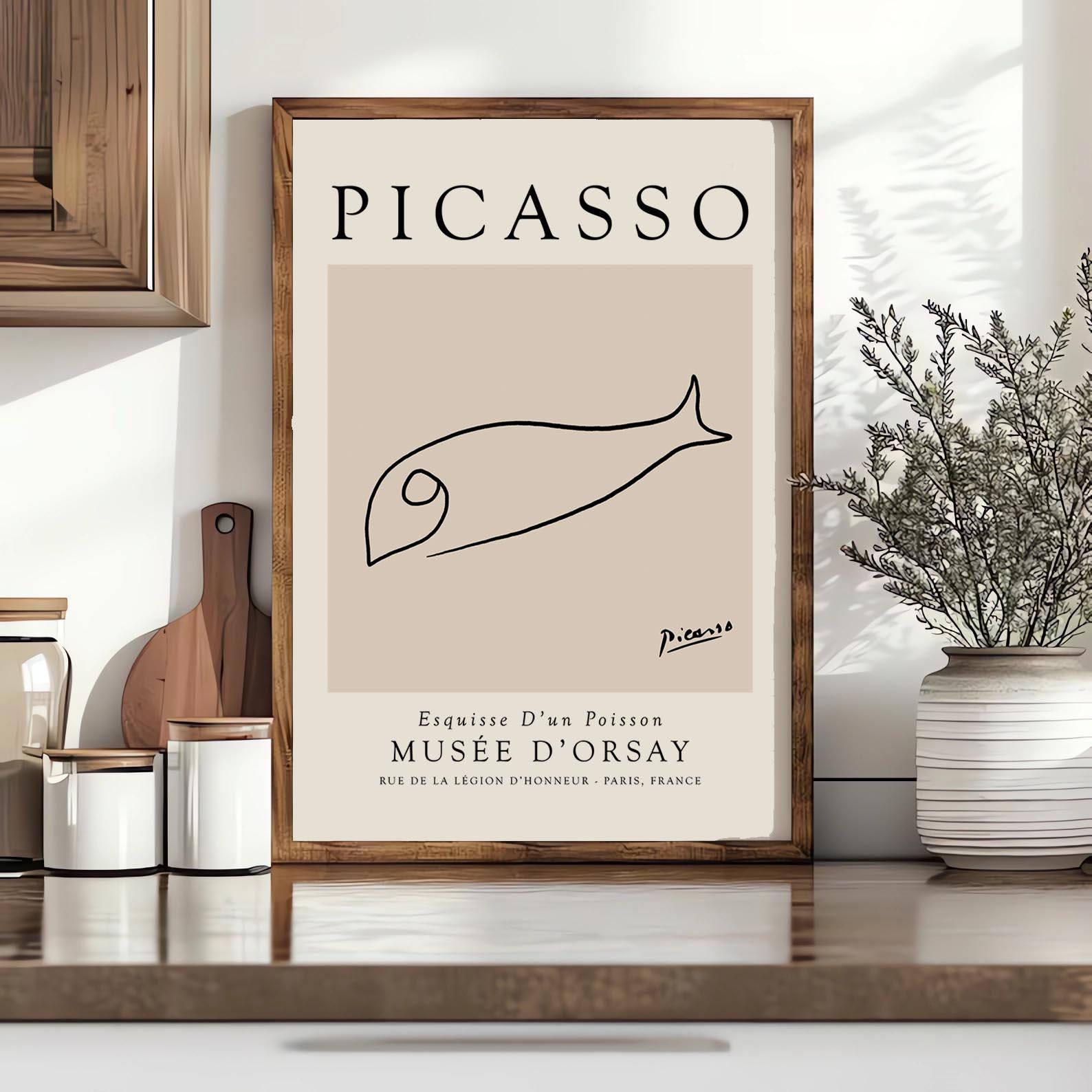 Picasso fish art - Etsy 日本