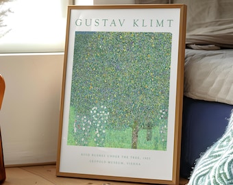 Gustav Klimt Poster Print, Famous Art Nouveau Painting Wall Art, Romantic Artwork, Classic Museum Print for Home Decor, Gallery Wall Art
