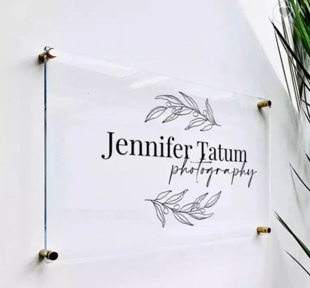 Personalized Acrylic Business Sign Custom Acrylic Business Logo Sign