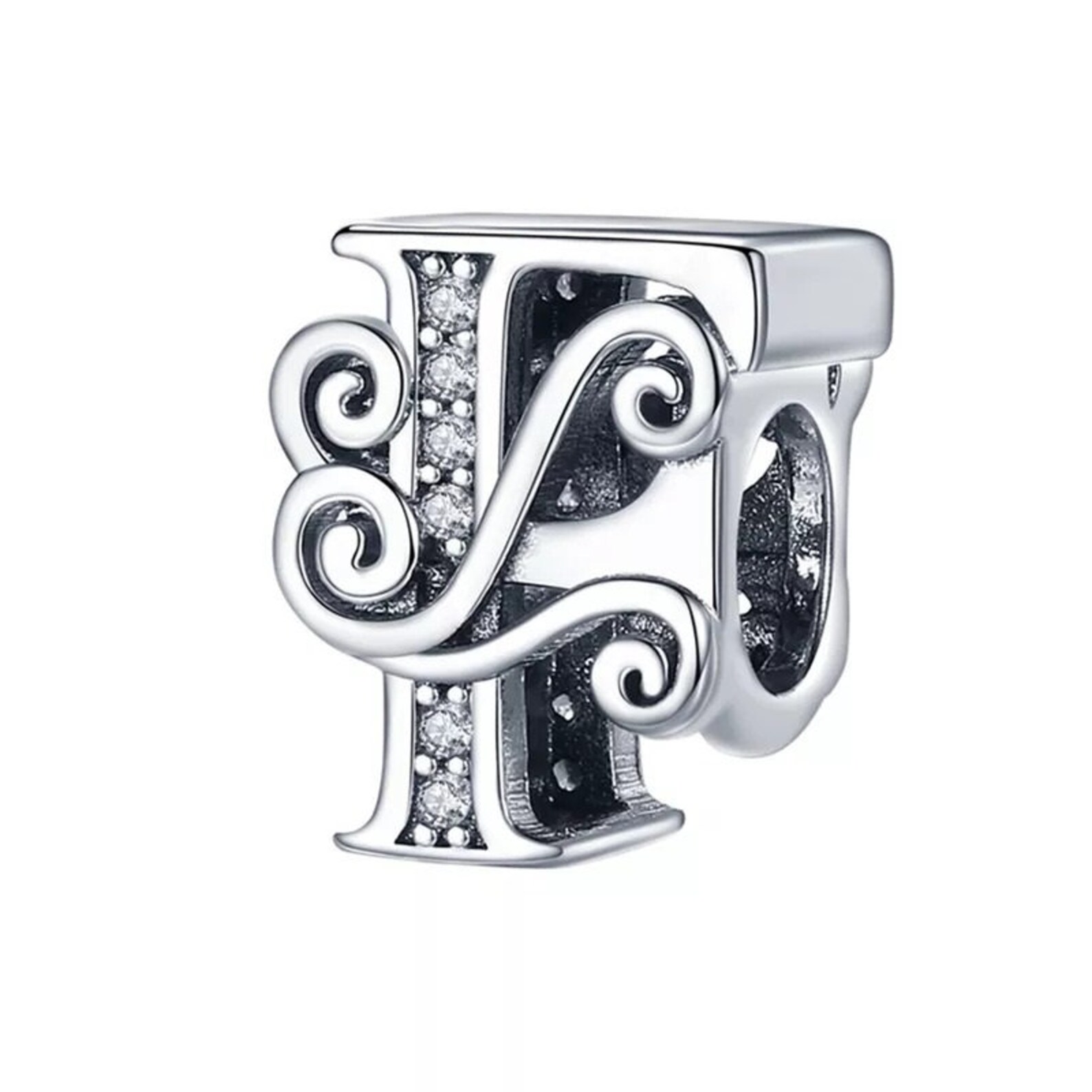 Real Pandora Charms Authentic 925 Sterling Silver Alphabet Etsy