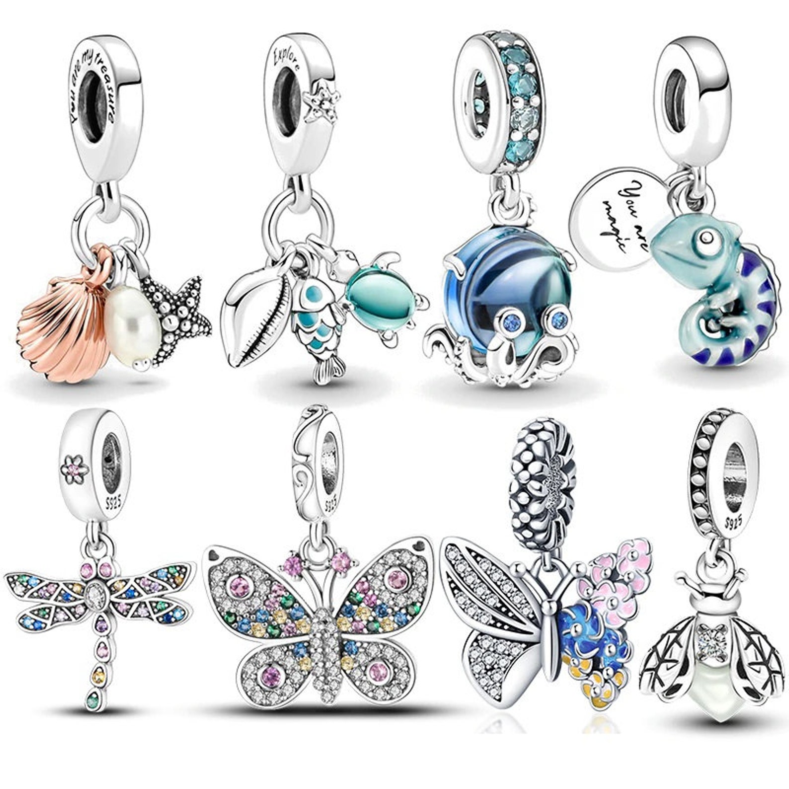 Real Pandora Charms Authentic 925 Sterling Silver Charms Etsy
