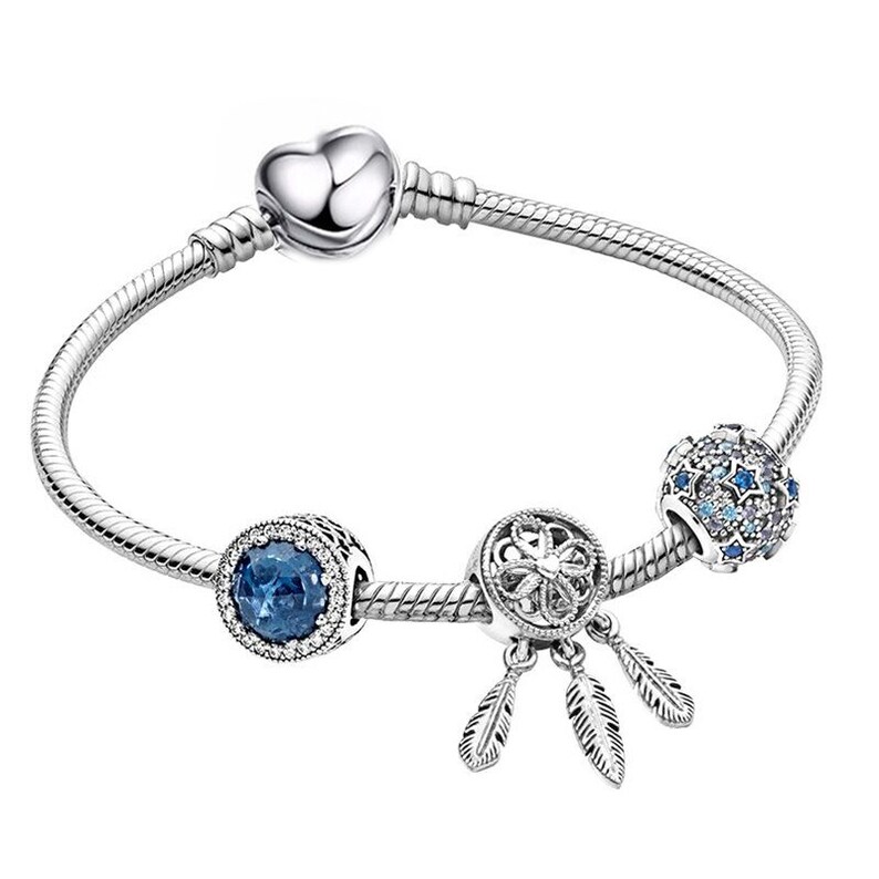 Cute Charm Bracelets for Women Sterling Silver Heart Charm Etsy