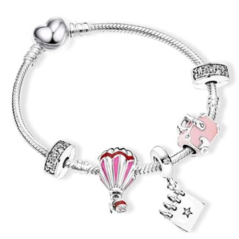 Cute Charm Bracelets for Women Sterling Silver Heart Charm Etsy