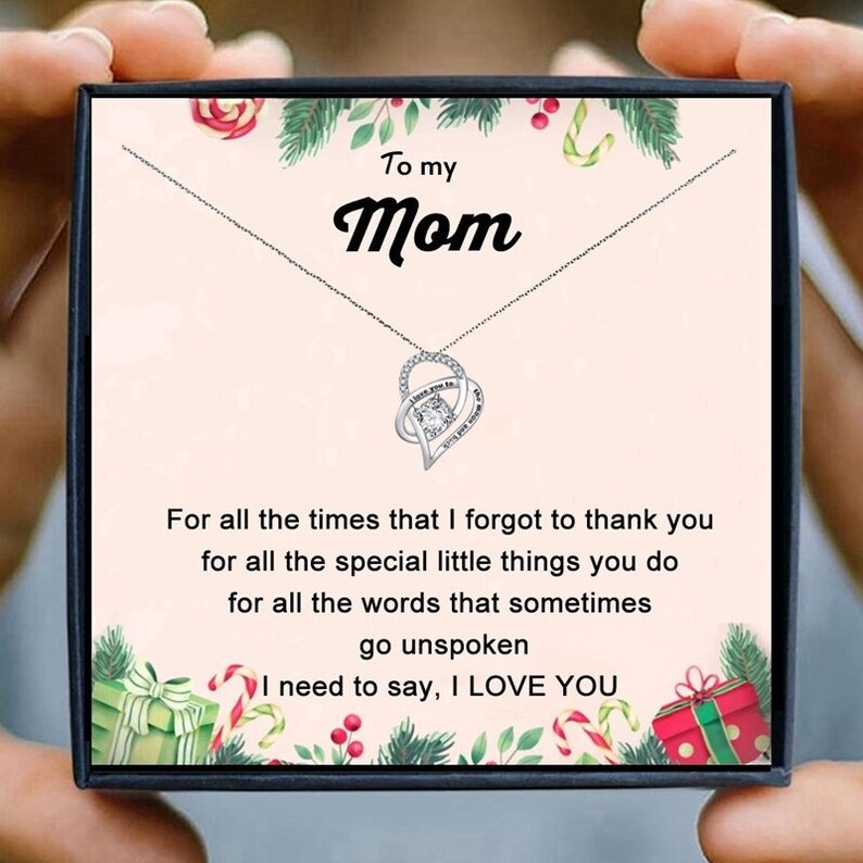 Mothers Necklace For Women Heart /& Love Mother Daughter Necklace Mother/'s Day Necklace Mothers Jewelry Mom Birthday Gift