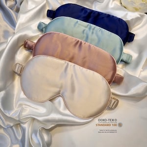 Luxury pure Mulberry Silk Sleep Eye Mask | Silk Sleep Mask | 22 Momme Pure SILK Sleep Mask with Luxury Silk Filling| Travel Sleep Mask |Gift