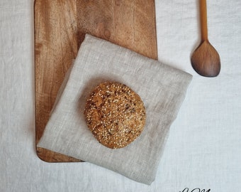 Linen tea towel. Washed linen kitchen towels. Hand towel. Natural dish towel. Guest towel