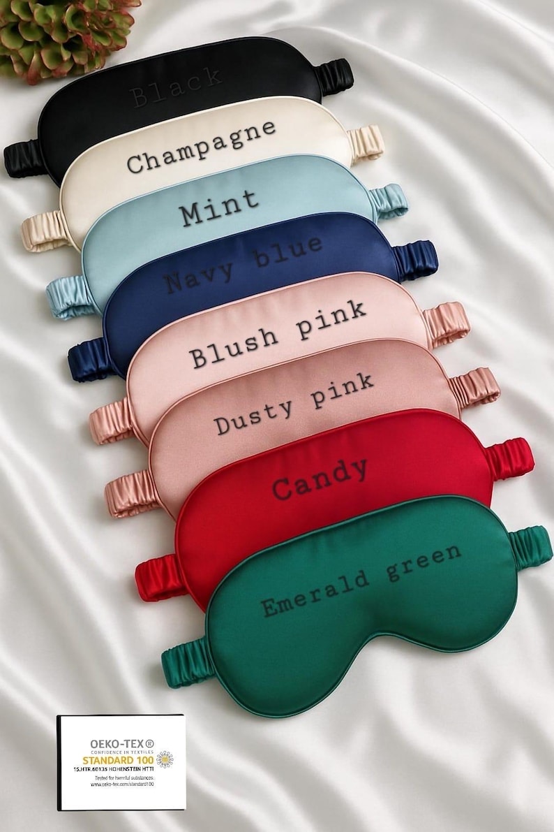 Luxury pure Mulberry Silk Sleep Eye Mask | Silk Sleep Mask | 22 Momme Pure SILK Sleep Mask with Soft Filling| Travel Sleep Mask |Gift Sleep Mask Only