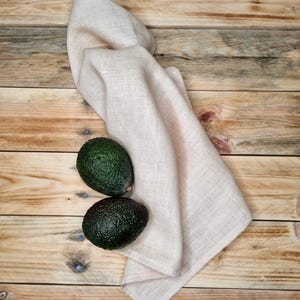 Linen tea towel. Washed linen kitchen towels. Hand towel. Natural dish towel. Guest towel Latte