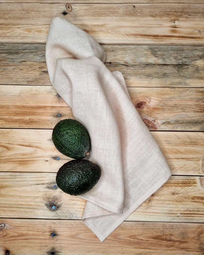 Linen tea towel. Washed linen kitchen towels. Hand towel. Natural dish towel. Guest towel Latte