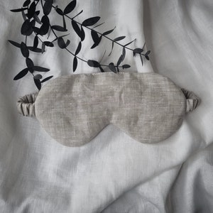 Pure Linen Sleep Mask 100 % Natural Bamboo Fibre Padding Sleeping Mask Travel Sleep Mask Eco-friendly Eye Sleep Mask Mothers day gift zdjęcie 5