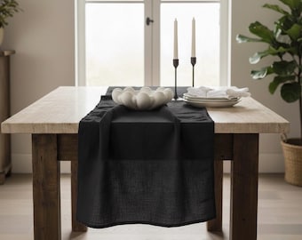 Linen Table Runner | Table runner | Table décor | Wedding table runner | Washed linen table runner
