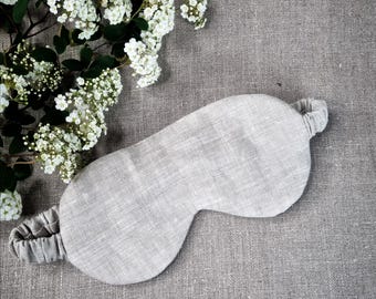 Puur linnen slaapmasker | 100% natuurlijk slaapmasker met bamboevezel | Reis-slaapmasker | Milieuvriendelijk oogslaapmasker|Cadeau