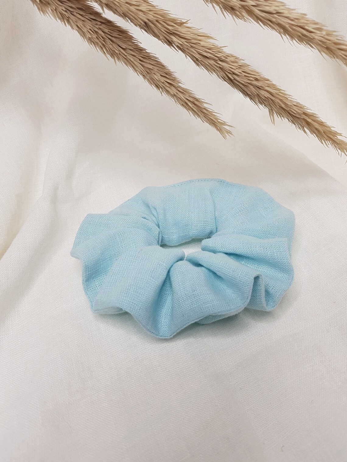 Linen Scrunchie Linen Hair Tie Hair Accessories UK Handmade Etsy UK