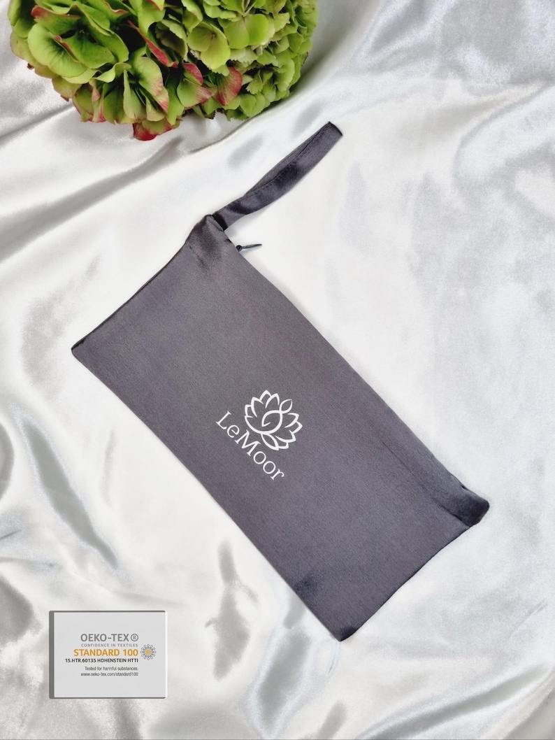 Luxury pure Mulberry Silk Sleep Eye Mask | Silk Sleep Mask | 22 Momme Pure SILK Sleep Mask with Soft Filling| Travel Sleep Mask |Gift image 15