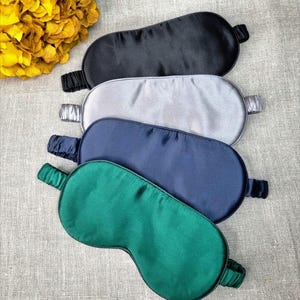 Luxury pure Mulberry Silk Sleep Eye Mask | Silk Sleep Mask | 22 Momme Pure SILK Sleep Mask with Luxury Silk Filling| Travel Sleep Mask |Gift