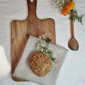 Linen tea towel. Washed linen kitchen towels. Hand towel. Natural dish towel. Guest towel Unpainted Melange