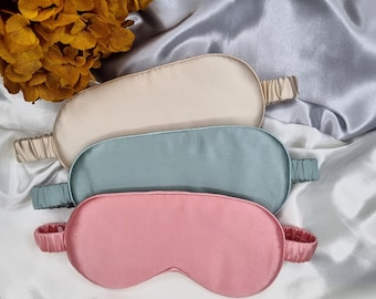 Luxury pure Mulberry Silk Sleep Eye Mask | Silk Sleep Mask | 22 Momme Pure SILK Sleep Mask with Luxury Silk Filling| Travel Sleep Mask |Gift