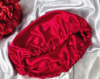 100% Mulberry Silk Sleep Bonnet | Luxury Silk Binnet | Silk Hair Turban | Silk Cap | Damage Free Hair | Double Layer With Adjustable Elastic