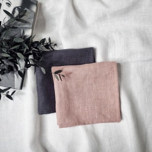 Natural linen handkerchief Soft linen pocket square Perfect gift Pocket Square Handkerchief image 9