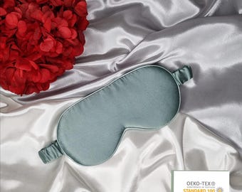 Luxury pure Mulberry Silk Sleep Eye Mask | Silk Sleep Mask | 22 Momme Pure SILK Sleep Mask with Luxury Silk Filling| Travel Sleep Mask |Gift