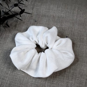 Linen Scrunchie, Linen Hair Tie, Hair Accessories, UK Handmade Scrunchies, Sustainable scrunchies