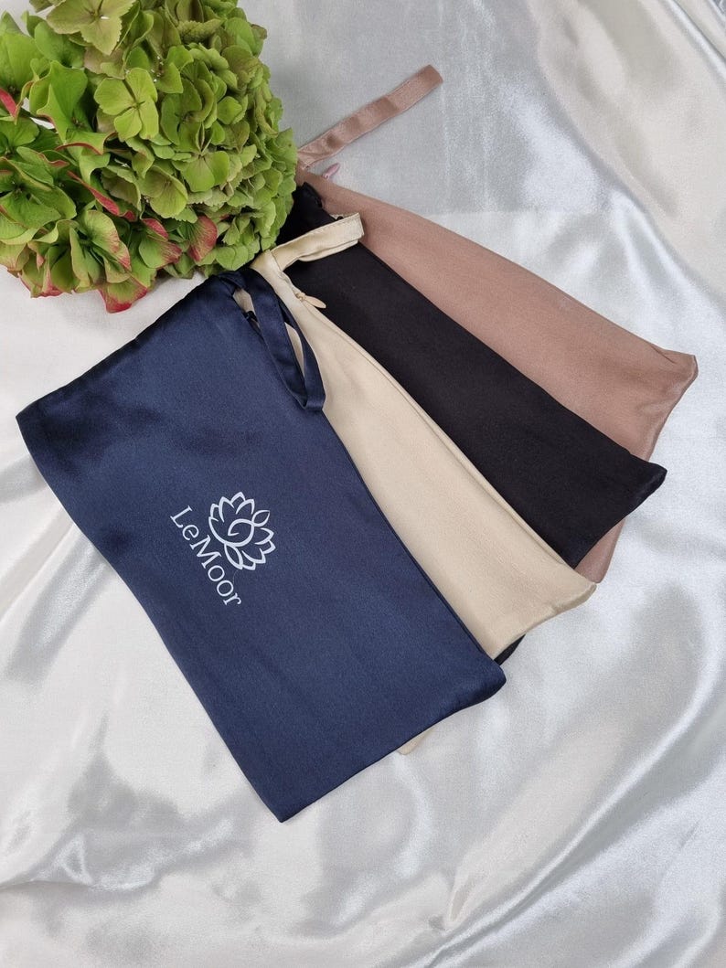 Luxury pure Mulberry Silk Sleep Eye Mask | Silk Sleep Mask | 22 Momme Pure SILK Sleep Mask with Soft Filling| Travel Sleep Mask |Gift Pouch Only