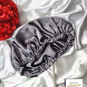 100% Mulberry Silk Sleep Bonnet | Luxury Silk Binnet | Silk Hair Turban | Silk Cap | Damage Free Hair | Double Layer With Adjustable Elastic