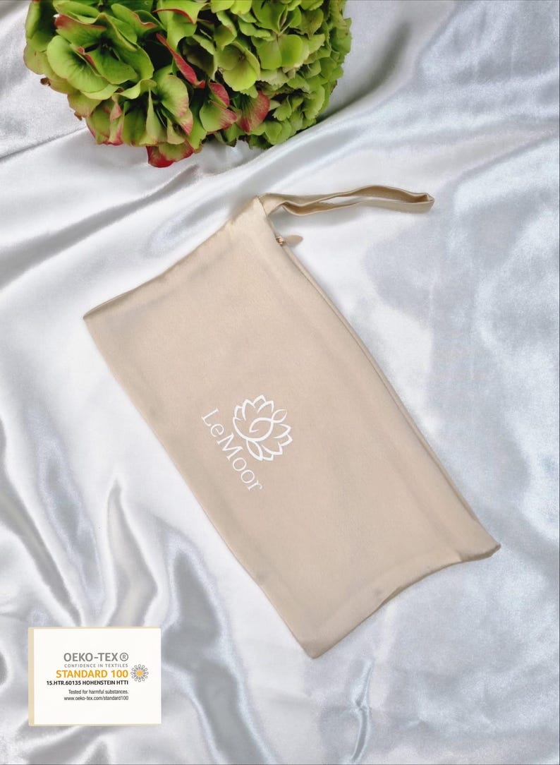 Luxury pure Mulberry Silk Sleep Eye Mask | Silk Sleep Mask | 22 Momme Pure SILK Sleep Mask with Soft Filling| Travel Sleep Mask |Gift image 16