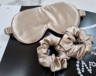 Luxury pure Mulberry Silk Sleep Eye Mask | Silk Sleep Mask | 22 Momme Pure SILK Sleep Mask with Luxury Silk Filling| Travel Sleep Mask |Gift