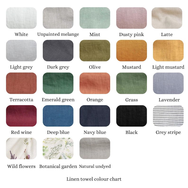 Linen tea towel. Washed linen kitchen towels. Hand towel. Natural dish towel. Guest towel image 3